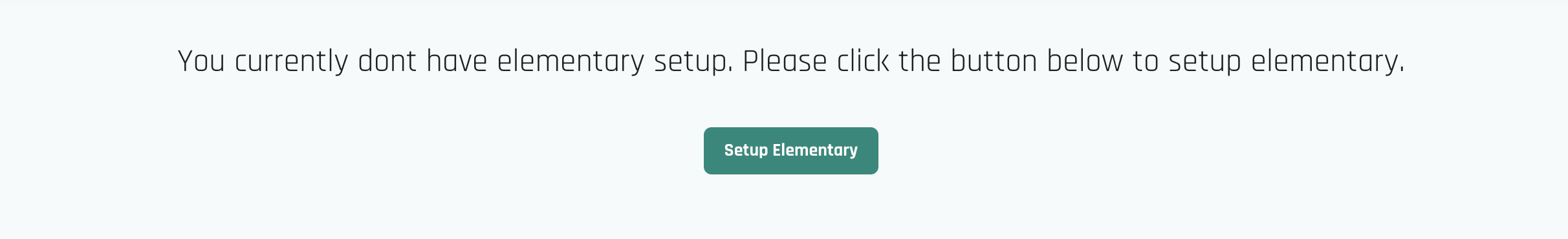 Elementary setup